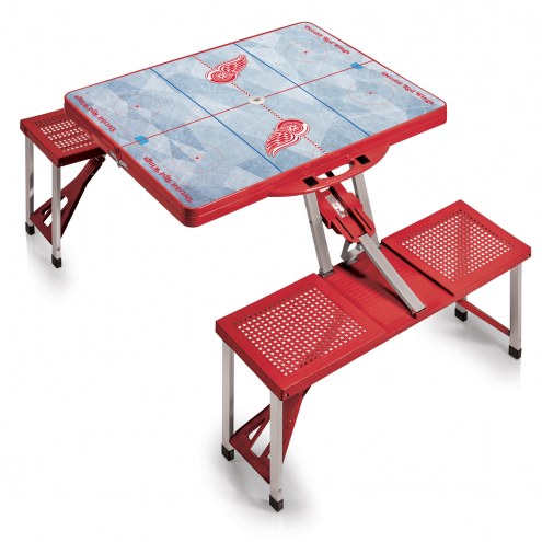 Detroit Red Wings Red Sports Folding Picnic Table