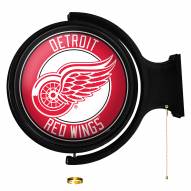 Detroit Red Wings Round Rotating Lighted Wall Sign