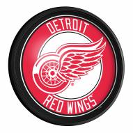Detroit Red Wings Round Slimline Lighted Wall Sign