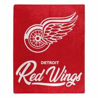 Detroit Red Wings Signature Raschel Throw Blanket
