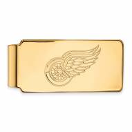 Detroit Red Wings Sterling Silver Gold Plated Money Clip