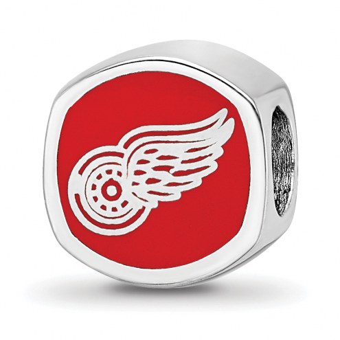 Detroit Red Wings Sterling Silver Logo Bead