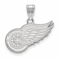 Detroit Red Wings Sterling Silver Medium Pendant