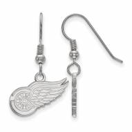 Detroit Red Wings Sterling Silver Small Dangle Earrings