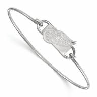 Detroit Red Wings Sterling Silver Wire Bangle Bracelet