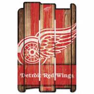 Detroit Red Wings Wood Fence Sign