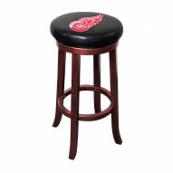 Detroit Red Wings Wooden Bar Stool