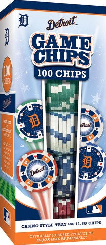 Detroit Tigers 100 Piece Poker Chips
