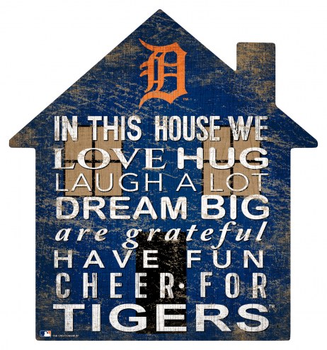Detroit Tigers 12&quot; House Sign