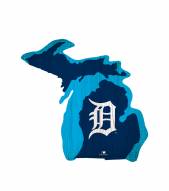 Detroit Tigers 12" Team Color Logo State Sign