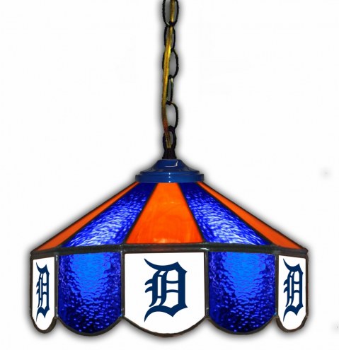 Detroit Tigers 14&quot; Glass Pub Lamp