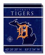 Detroit Tigers 16" x 20" Coordinates Canvas Print