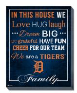 Detroit Tigers 16" x 20" In This House Canvas Print