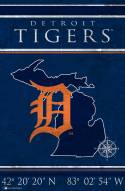 Detroit Tigers 17" x 26" Coordinates Sign