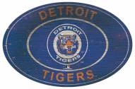 Detroit Tigers 46" Heritage Logo Oval Sign