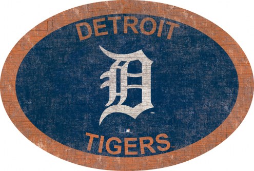 Detroit Tigers 46&quot; Team Color Oval Sign