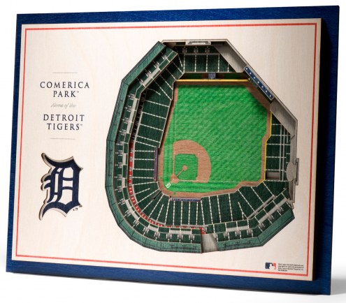 Detroit Tigers 5-Layer StadiumViews 3D Wall Art