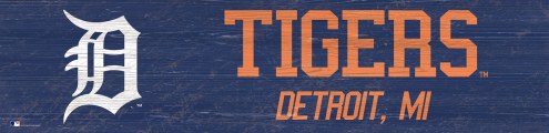 Detroit Tigers 6&quot; x 24&quot; Team Name Sign
