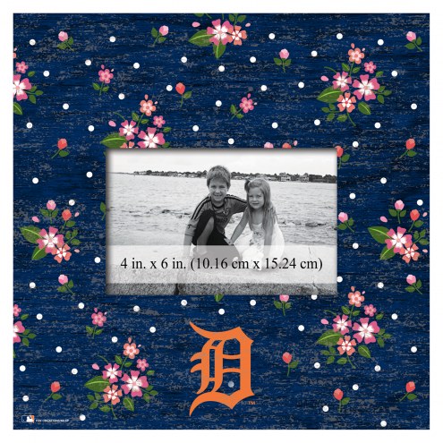 Detroit Tigers Floral 10&quot; x 10&quot; Picture Frame