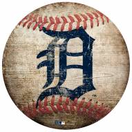 Detroit Tigers Baseball Shaped Sign