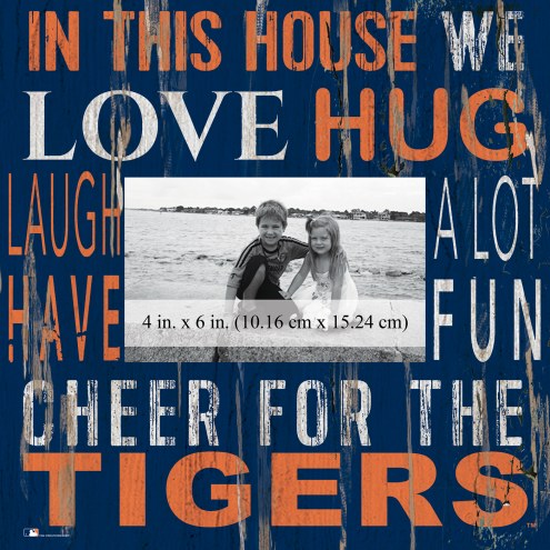 Detroit Tigers In This House 10&quot; x 10&quot; Picture Frame