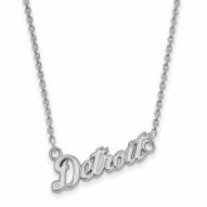 Detroit Tigers Sterling Silver Small Pendant Necklace