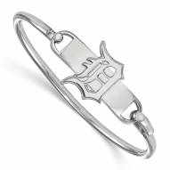 Detroit Tigers Sterling Silver Wire Bangle Bracelet