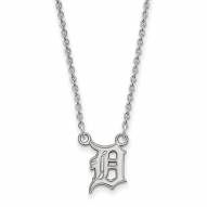 Detroit Tigers Sterling Silver Small Pendant Necklace