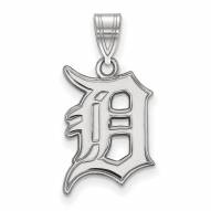 Detroit Tigers Sterling Silver Large Pendant