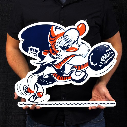 Detroit Tigers Outfield Kitty 24&quot; Steel Logo Sign