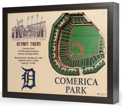 Detroit Tigers 25-Layer StadiumViews 3D Wall Art