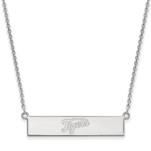 Detroit Tigers Sterling Silver Bar Necklace