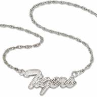 Detroit Tigers Sterling Silver Script Necklace