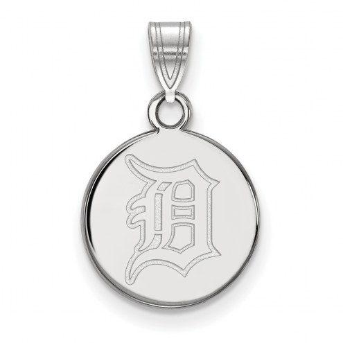 Detroit Tigers Sterling Silver Small Disc Pendant