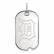 Detroit Tigers Sterling Silver Small Dog Tag