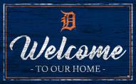 Detroit Tigers Team Color Welcome Sign