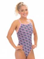 Dolfin Women's Uglies Candy Mountain V-2 Back One Piece Swimsuit
