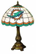 Miami Dolphins NFL Stained Glass Table Lamp