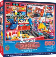 Drive-Ins, Diners and Dives Good Times Diner 550 Piece Puzzle