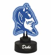 Duke Blue Devils Team Logo Neon Light