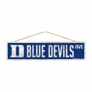 Duke Blue Devils Wood Avenue Sign