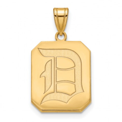 Duquesne Dukes Sterling Silver Gold Plated Large Pendant