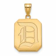 Duquesne Dukes Sterling Silver Gold Plated Large Pendant