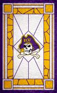 East Carolina Pirates 11" x 19" Stained Glass Sign