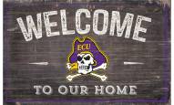 East Carolina Pirates 11" x 19" Welcome to Our Home Sign