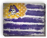 East Carolina Pirates 16" x 20" Flag Canvas Print