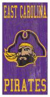 East Carolina Pirates 6" x 12" Heritage Logo Sign