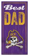 East Carolina Pirates Best Dad Sign