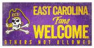 East Carolina Pirates Fans Welcome Sign