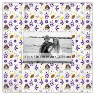 East Carolina Pirates Floral Pattern 10" x 10" Picture Frame